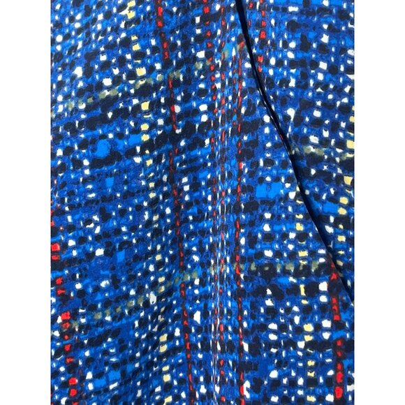 Ellen Tracy Women’s Skirt Size 12 Blue Red Black Pencil Work Career - Picture 6 of 9